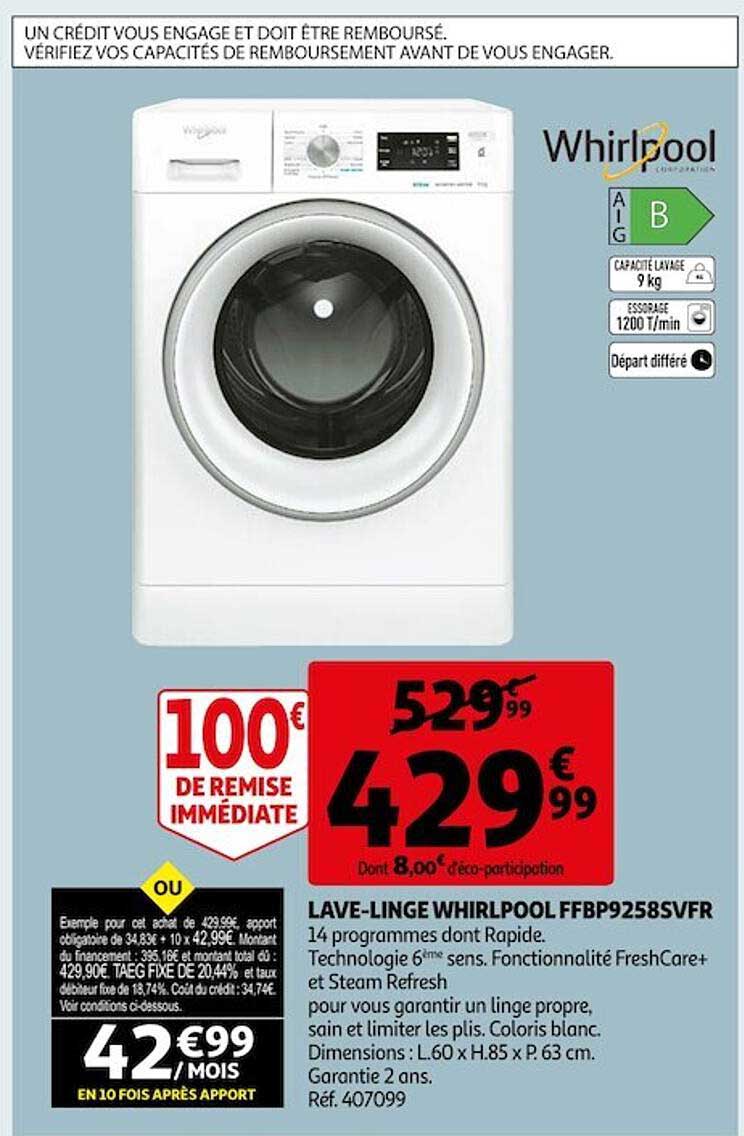lave-linge whirlpool ffbp9258svfr