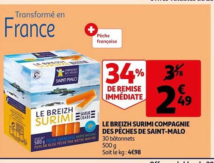 le breizh surimi compagnie des pêches de saint-malo