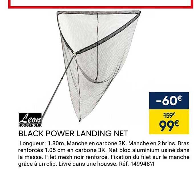 leon hoogendijk black power landing net