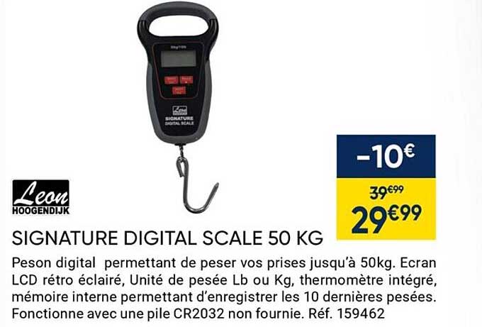 leon hoogendijk signature digital scale 50 kg