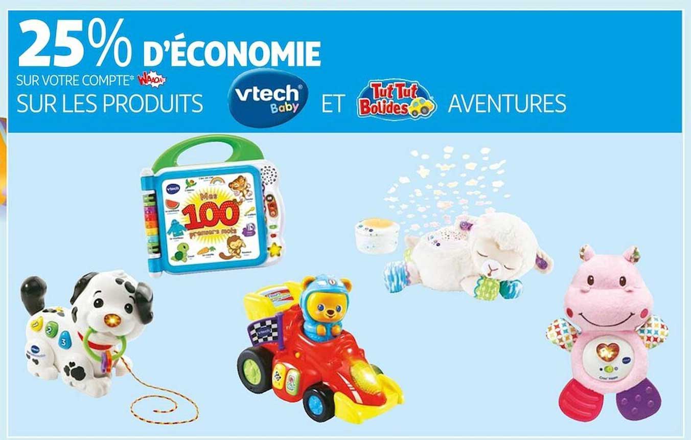 les produits vtech baby et tut tut bolides aventures