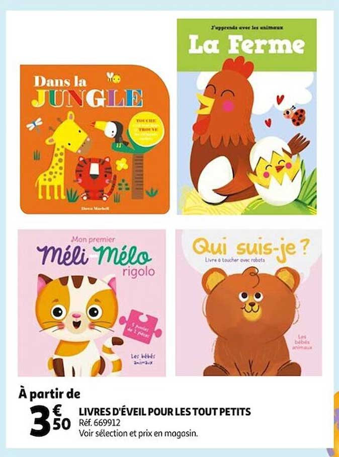livres d'éveil pour les tout petits