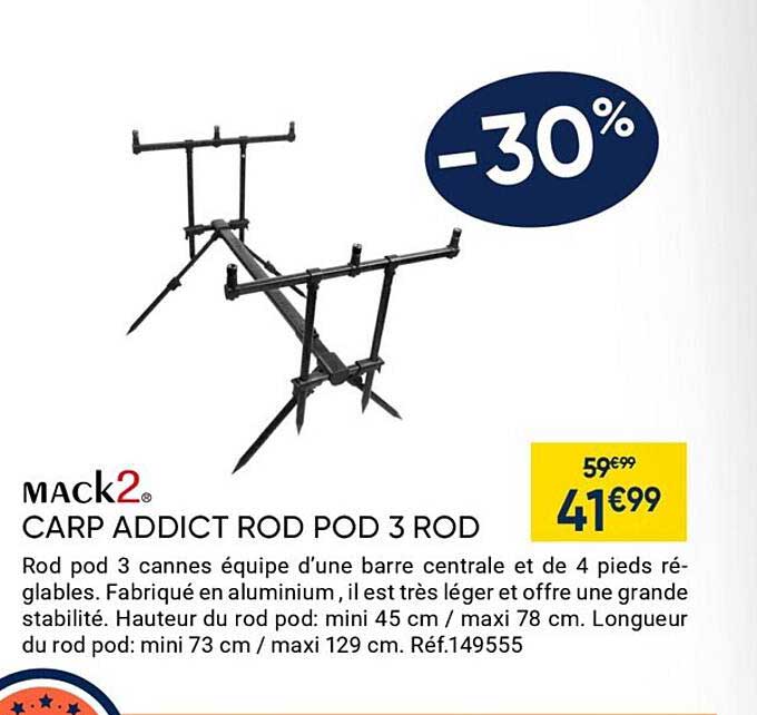 mack2 carp addict rod pod 3 rod