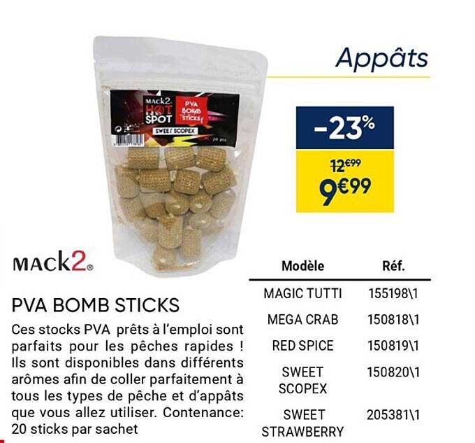 mack2 pva bomb sticks
