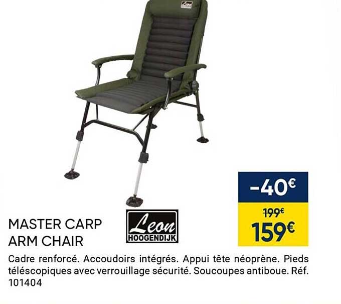 master carp arm chair leon hoogendijk