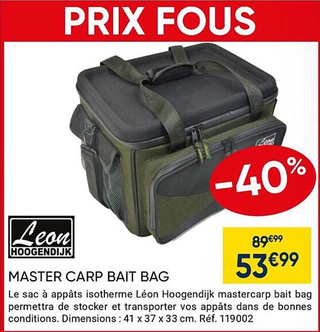 master carp bait bag leon hoogendijk