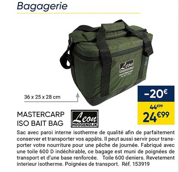 mastercarp iso bait bag leon hoogendijk
