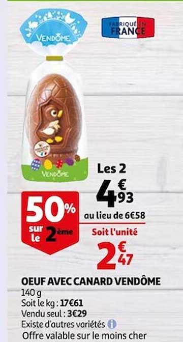 œuf avec canard vendôme