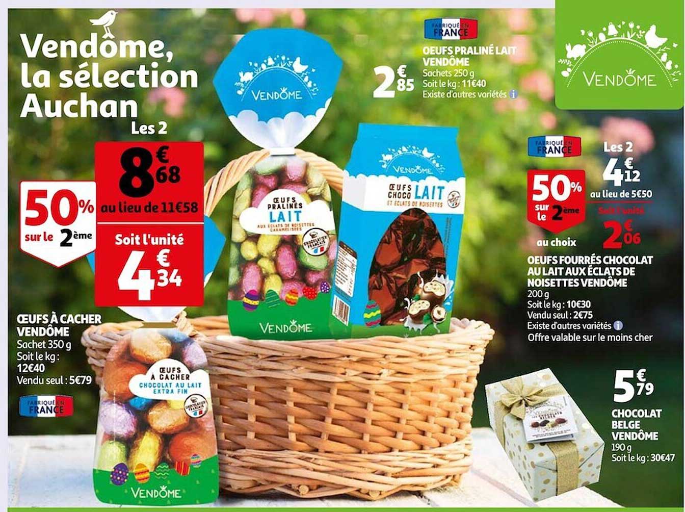 œufs à cacher vendôme, œufs praliné lait vendôme, œufs fourrés chocolat au lait aux éclats de noisettes vendôme, chocolat belge vendôme