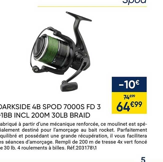 parkside 4b spord 7000s fd 3 mbb incl 200m 30lb braid