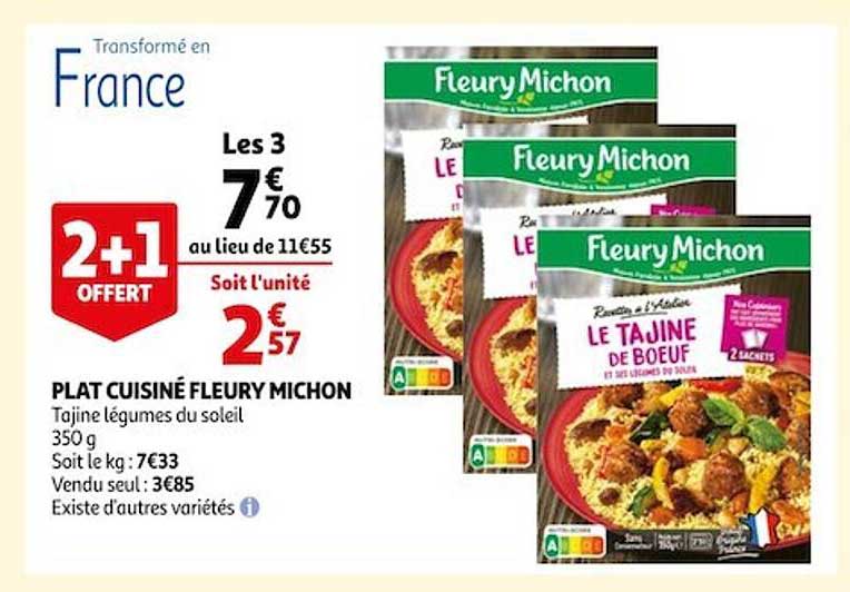 plat cuisiné fleury michon