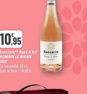 sancerre rosé a.o.p. romain le bihan 2022