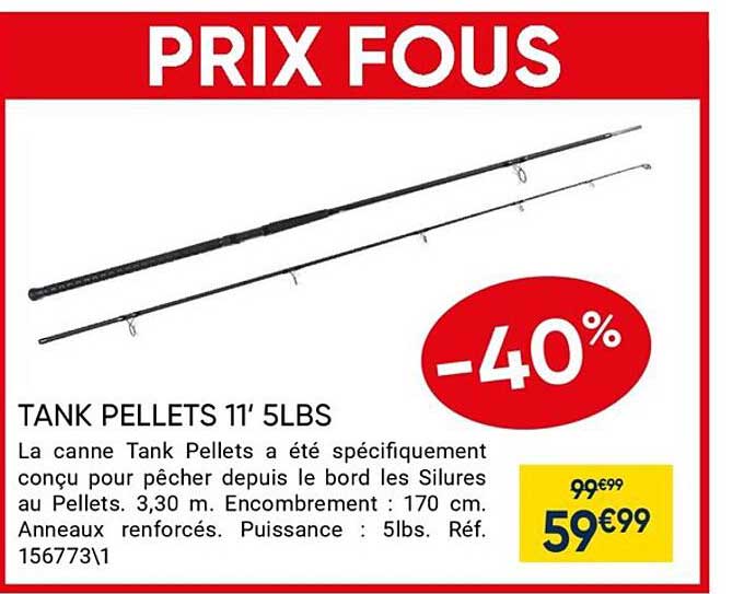 tank pellets 11' 5lbs