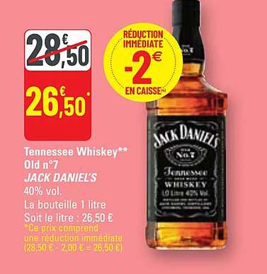 tennessee whiskey old n°7 jack daniel's