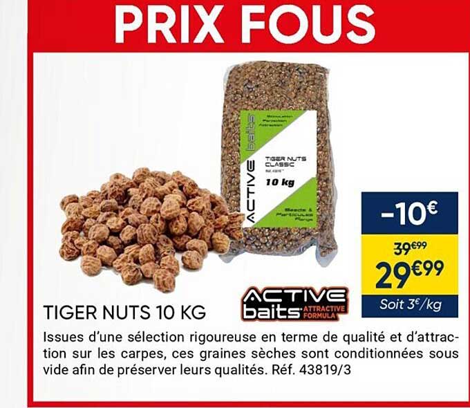 tiger nuts 10 kg active baits