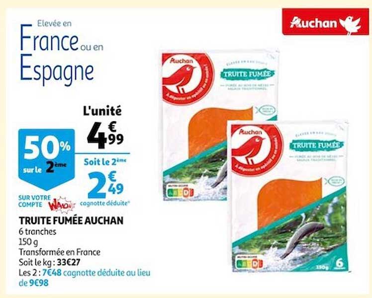 Truite Fumée Auchan