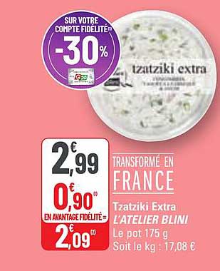 tzatziki extra l'atelier blini