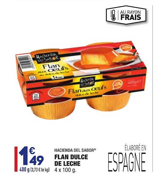 flan dulce de leche hacienda del sabor