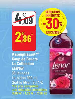 assouplissant coup de foudre la collection lenor