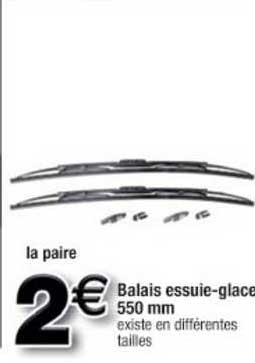 balais essuie-glace 550 mm