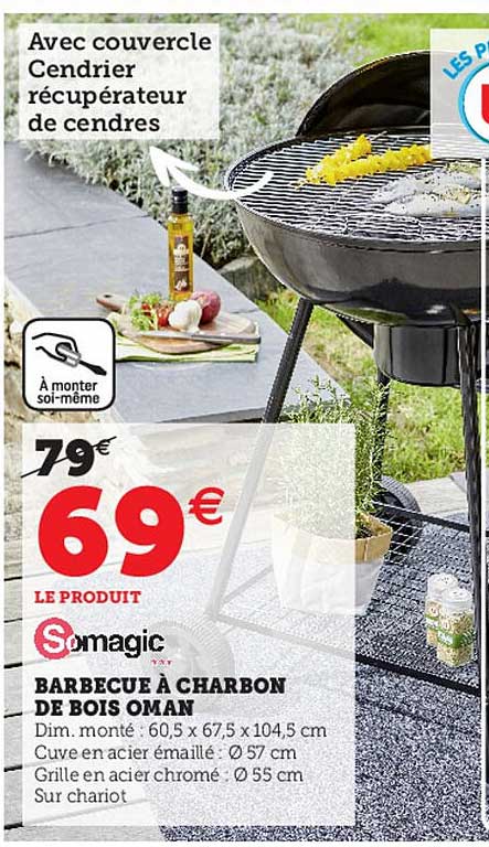 Barbecue à Charbon De Bois Oman Somagic