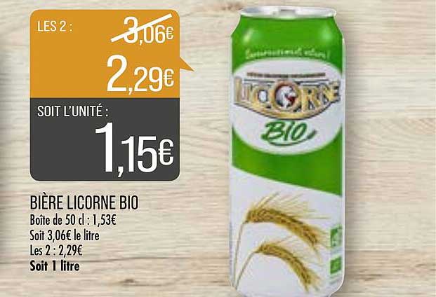Bière Licorne Bio