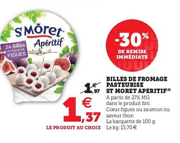 billes de fromage pasteurisé st môret apéritif