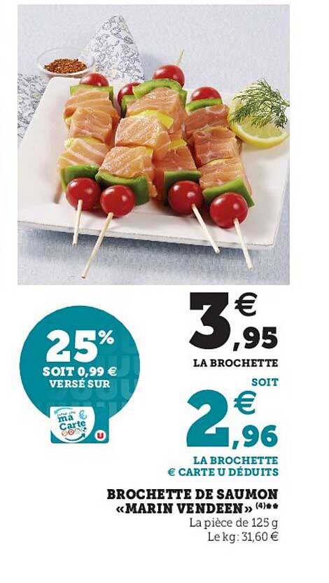 brochette de saumon «marin vendeen»