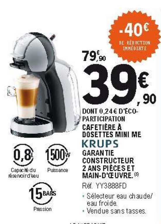 Cafetière à Dosettes Mini Me Krups