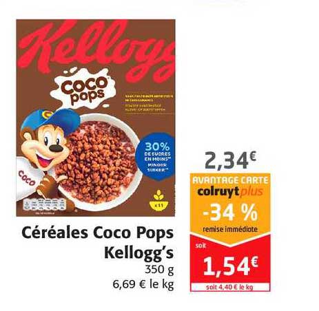 céréales coco pops kellogg's