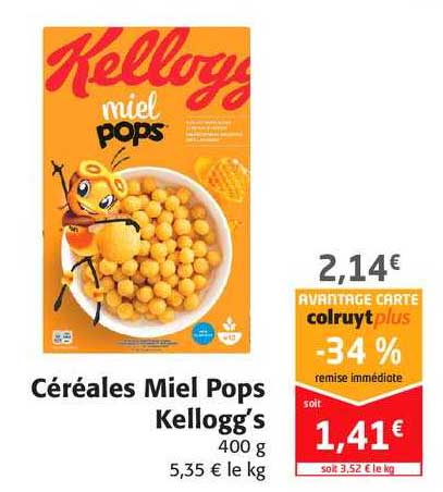 céréales miel pops kellogg's