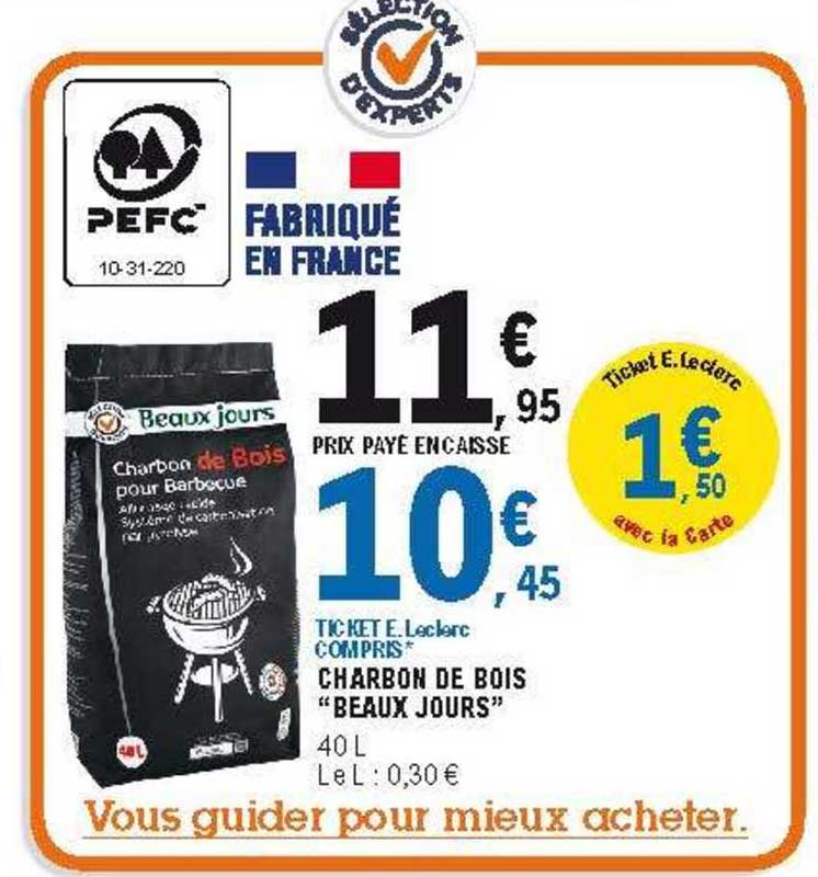 charbon de bois "beaux jours"