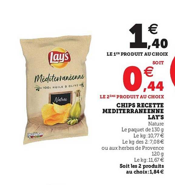 Chips Recette Méditerranéenne Lay's