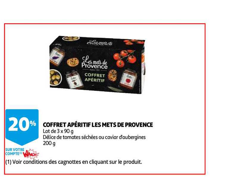 coffret apéritif les mets de provence