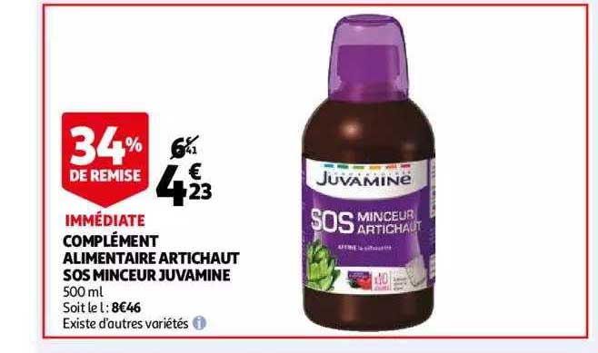 complément alimentaire artichaut sos minceur juvamine