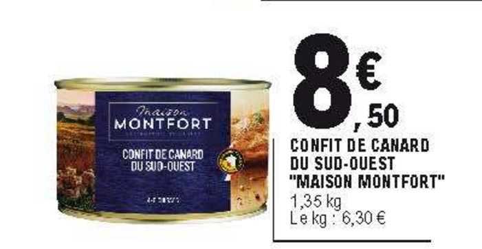 confit de canard du sud-ouest "maison montofort"