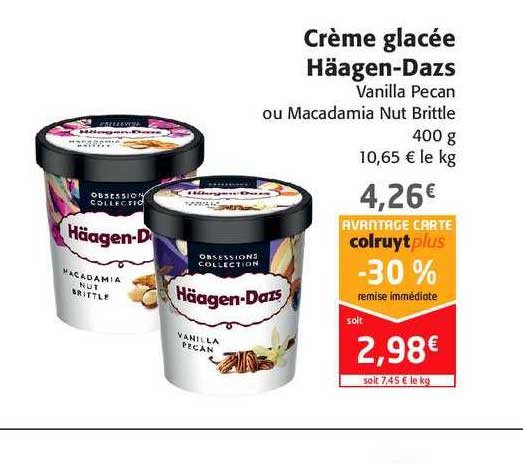 crème glacée häagen-dazs