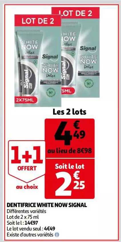 Dentifrice White Now Signal