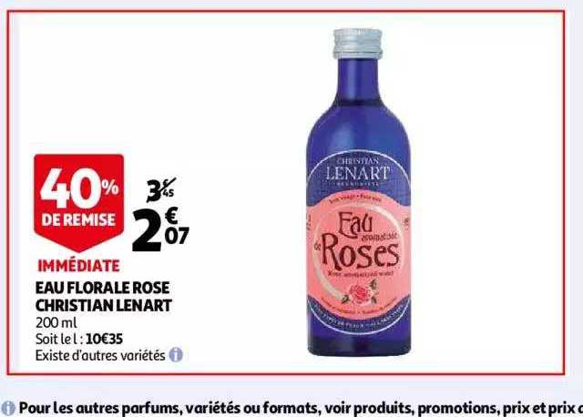 eau florale rose christian lenart