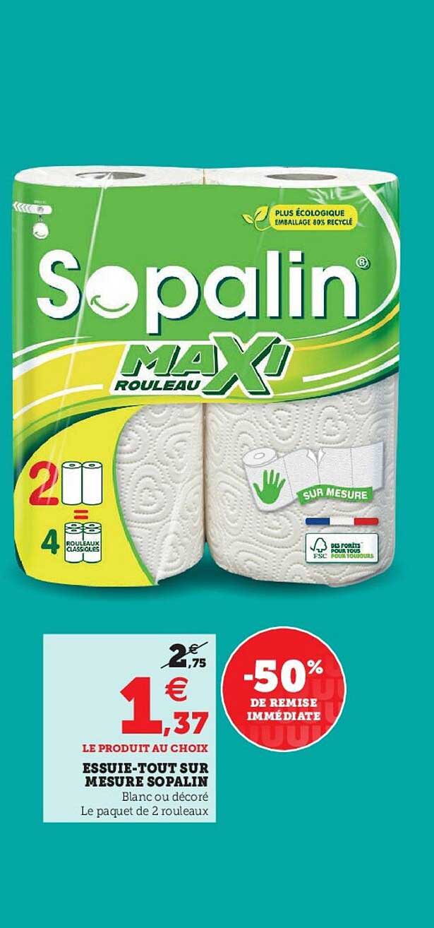 essuie-tout sur mesure sopalin