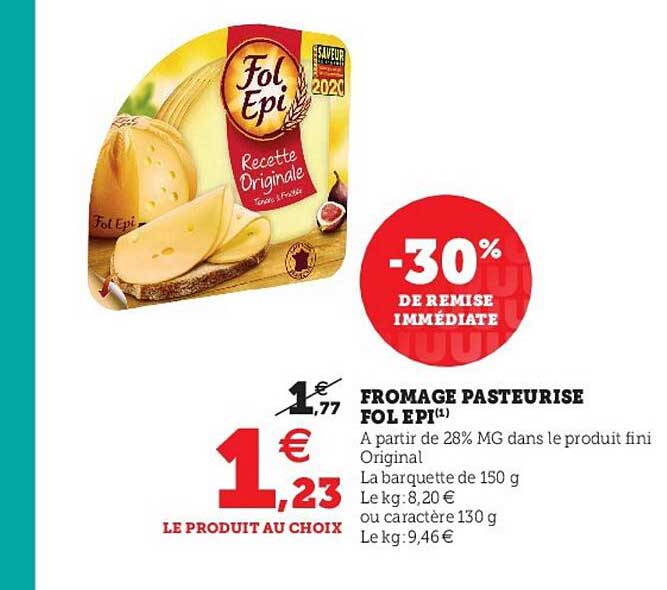 fromage pasteurisé fol épi