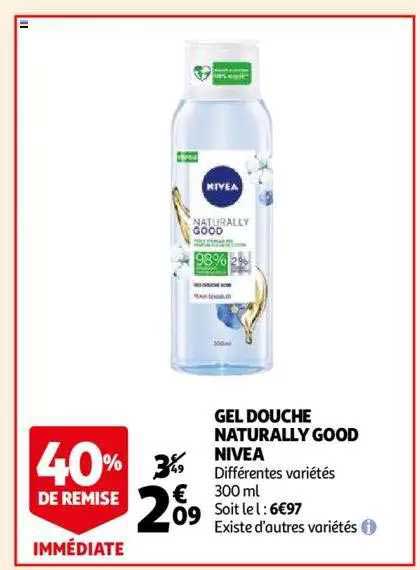gel douche naturally good nivea