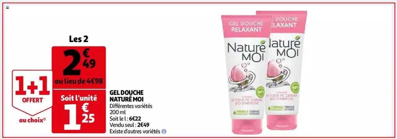 gel douche naturé moi