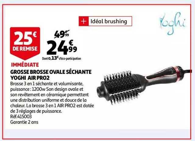 grosse brosse ovale séchante yoghi air pro2