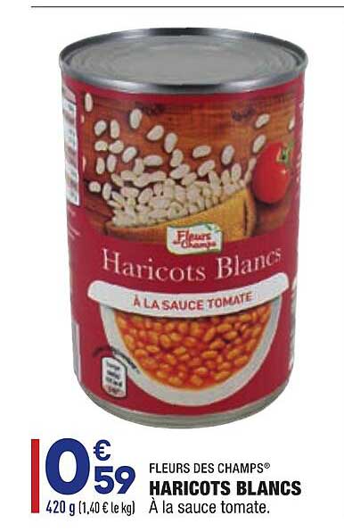 haricots blancs fleurs des champs