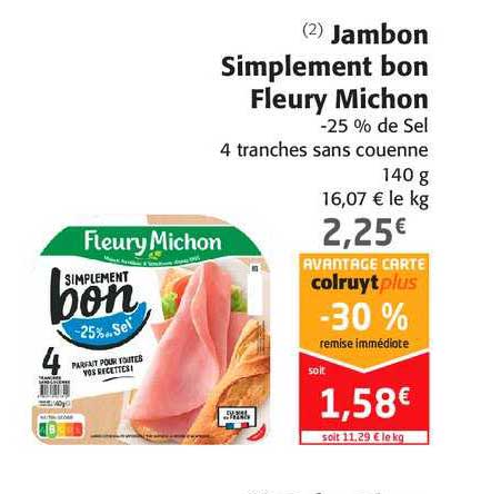 jambon simplement bon fleury michon