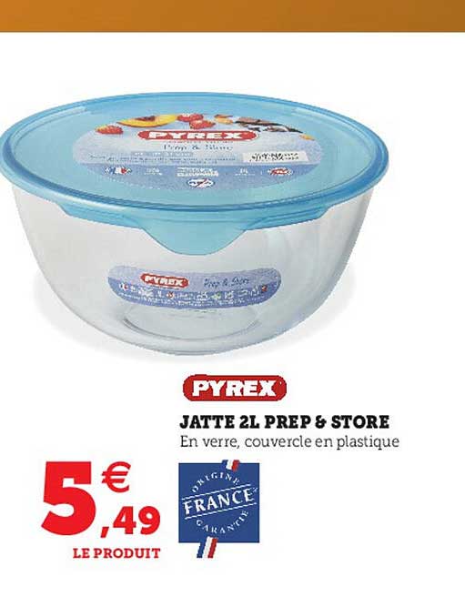 jatte 2l prep & store pyrex
