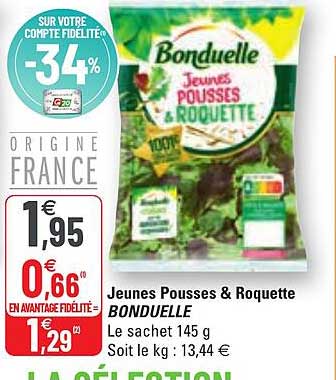 jeunes pousses & roquette bonduelle