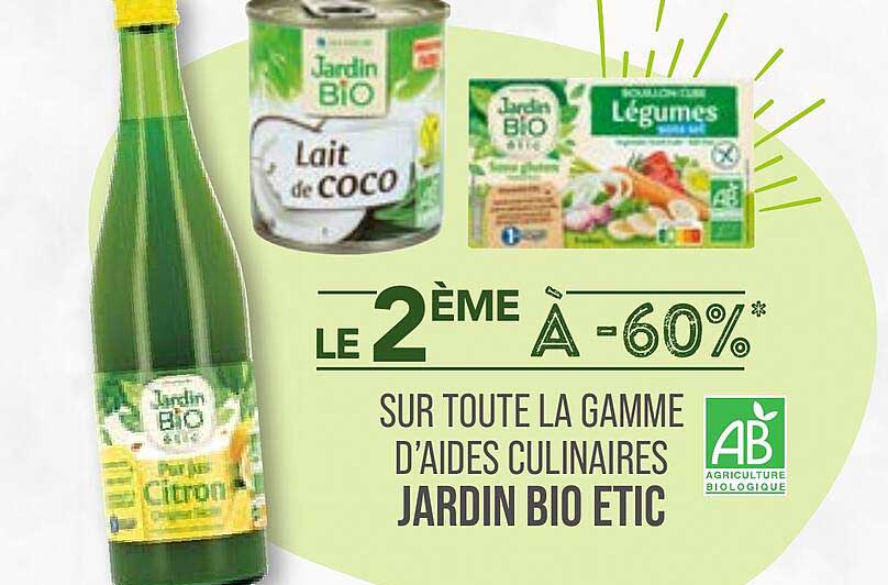 la gamme d'aides culinaires jardin bio étic