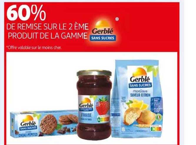 La Gamme Gerblé Sans Sucres